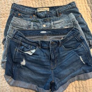 Bundle of women’s denim shorts from Gap, Old Navy and Wild Fable